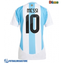 Fotballdrakt Dame Argentina Lionel Messi #10 Hjemmedrakt Copa America 2024 Kortermet